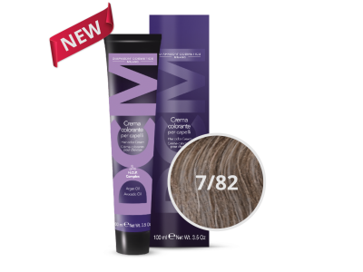 DCM Βαφή Μαλλιών 7/82 Ξανθό Σταχτί Βιολετί 100ml