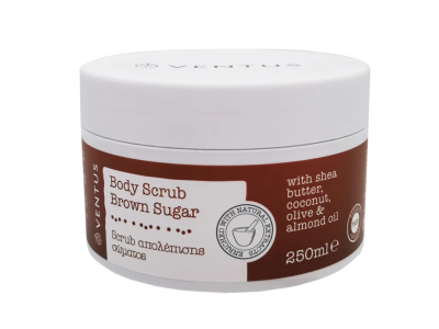 Ventus Scrub Σώματος Με Μαύρη Ζάχαρη 250ml
