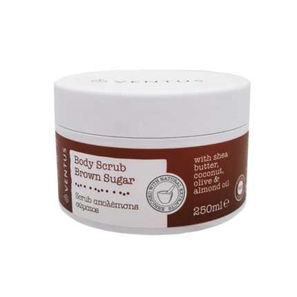 Ventus Scrub Σώματος Με Μαύρη Ζάχαρη 250ml