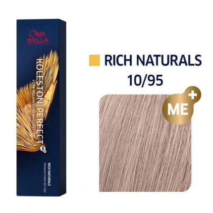 Wella Koleston Βαφή Μαλλιών 10/95 Κατάξανθο Ιριζέ Φιμέ Μαονί 60ml