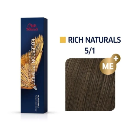 Wella Koleston Βαφή Μαλλιών 5/1 Καστανό Ανοιχτό Σαντρέ 60ml
