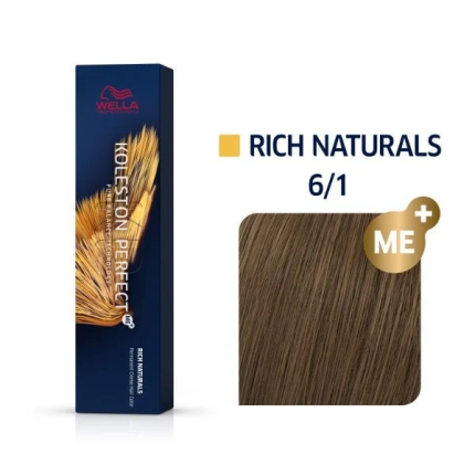Wella Koleston Βαφή Μαλλιών 6/1 Ξανθό Σκούρο Σαντρέ 60ml