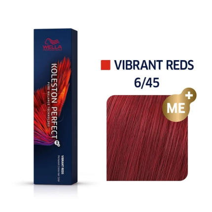 Wella Koleston Βαφή Μαλλιών 6/45 Ξανθό Σκούρο Κόκκινο Μαονί 60ml