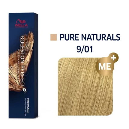 Wella Koleston Βαφή Μαλλιών 9/01 Πολύ Ανοιχτό Ξανθό Φυσικό Σαντρέ 60ml - 2