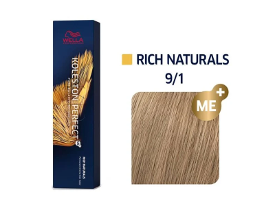 Wella Koleston Βαφή Μαλλιών 9/1 Πολύ Ανοιχτό Ξανθό Σαντρέ 60ml