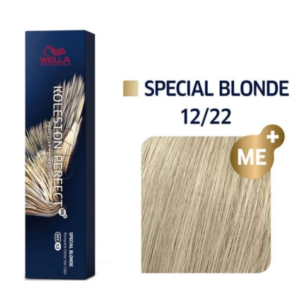 Wella Koleston Βαφή Μαλλιών Ξανθιστική 12/22 Ξανθό Έντονο Ματ 60ml - 2