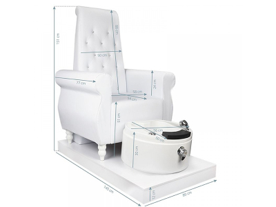 Επαγγελματική Πολυθρόνα Πεντικιούρ με Τζακούζι