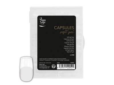 Peggy Sage American Technique Soft Gel Tips Τετράγωνο 240τμχ