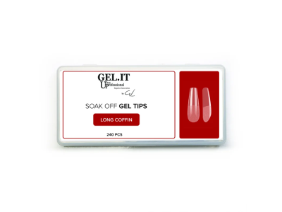 Gel.It.Up SOAK OFF GEL TIPS LONG COFFIN