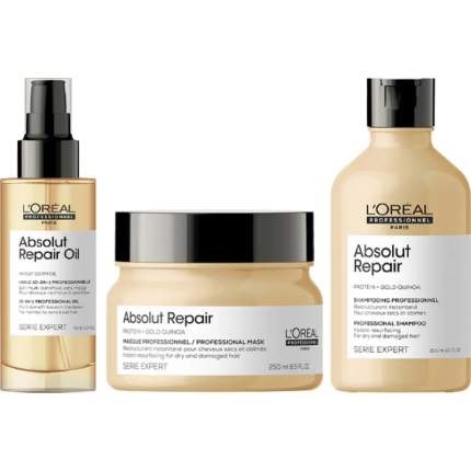 Loreal Σετ Σαμπουάν – Μάσκα – Λάδια Absolut Repair