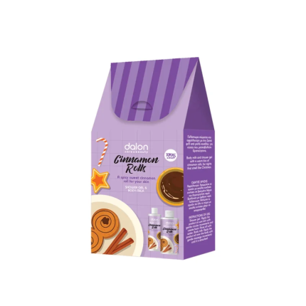 Dalon Xmas Pack Cinnamon Rolls (Body Milk 200ml + Shower Gel 300ml)