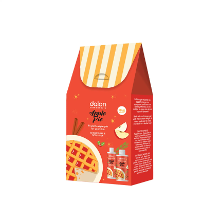 Dalon Xmas Pack Apple Pie (Body Milk 200ml + Shower Gel 300ml)