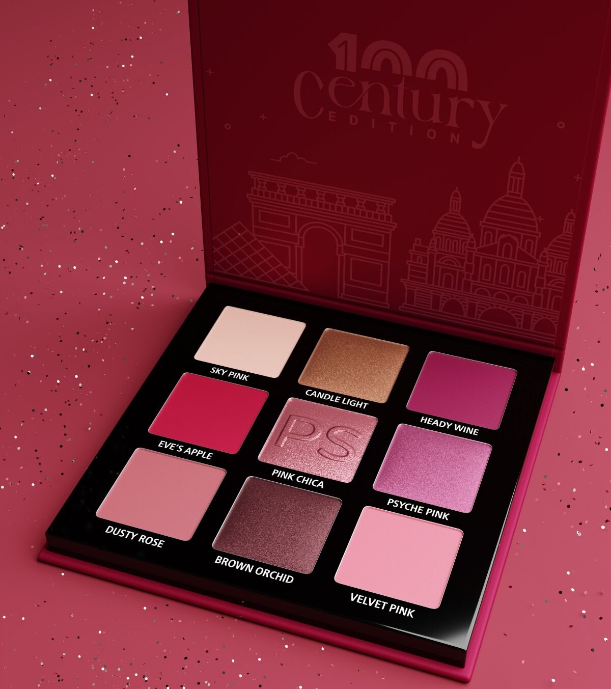 840374-4 παλετα σκιων χριστουγεννα