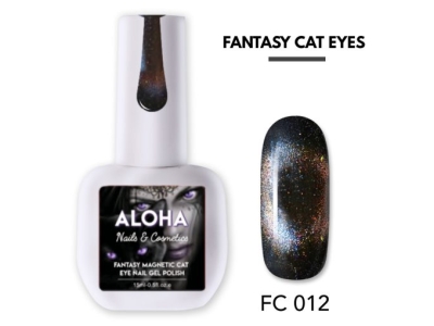 Aloha Ημιμόνιμο Fantasy Cat Eye FC012 Μπλε Σκούρο/Γαλάζιο 15ml