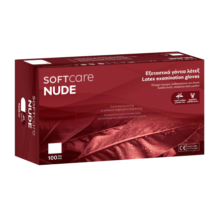 Γάντια Soft Care Latex Χωρίς Πούδρα Μedium 100ΤΜΧ