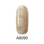 Aloha Ημιμόνιμο A8090 Bronze Glitter 8ml - 2