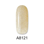 Aloha Ημιμόνιμο A8121 Champagne Glitter-Σαμπανιζέ Glitter 8ml - 2