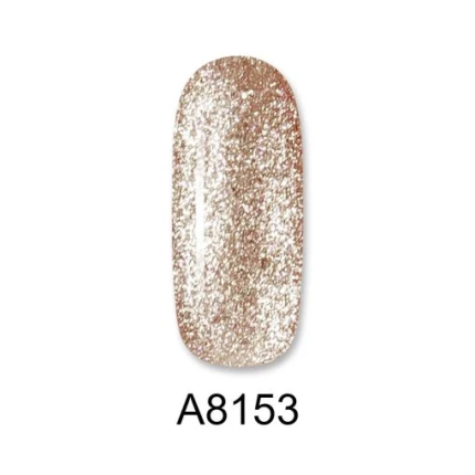 Aloha Ημιμόνιμο A8153 Broze Glitter-Χάλκινο Glitter 8ml - 2