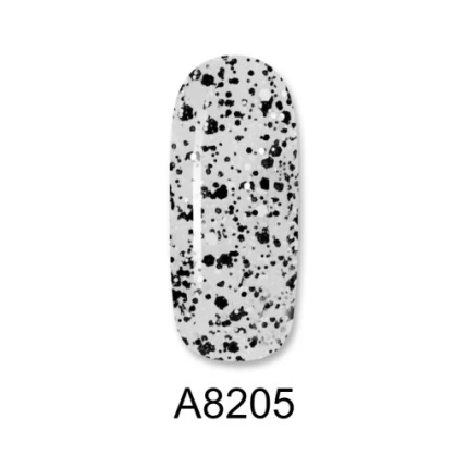 Aloha Ημιμόνιμο A8205 Stone Effect Transparent Glitter 8ml - 2