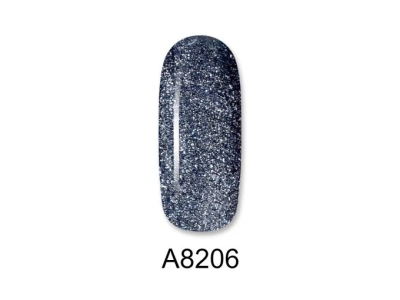 Aloha Ημιμόνιμο A8206 Blue Grey Metallic With Shimmer-Μπλε Γκρι Μεταλλικό Με Shimmer 8ml product image