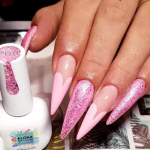 Aloha Ημιμόνιμο PL01 Platinum Glitter Ροζ 15ml - 2