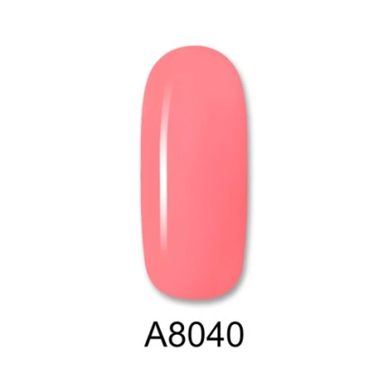 Aloha Ημιμόνιμο Βερνίκι Νυχιών Color Coat A8040 Coral Pink 8ml - 2