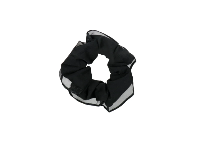 Azade Scrunchie Με Δαντελωτό Τελείωμα Μαύρο