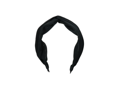 Azade Στέκα Μαλλιών Με Κόμπο Υφασμάτινη Μαύρη