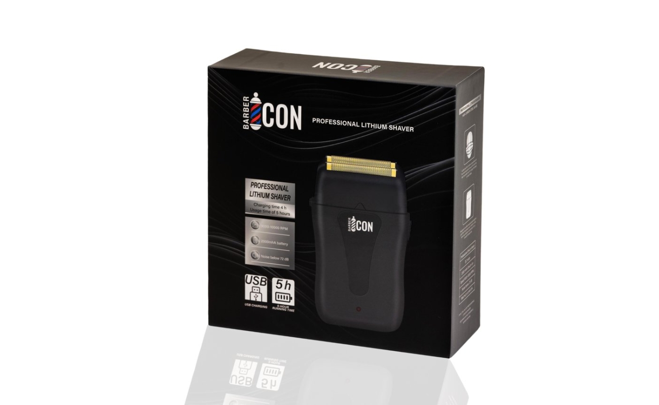 Barber Icon Shaver Lithium Black