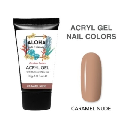 Aloha Acryl Gel Caramel Nude-Nude Καραμελέ UV/LED 30g