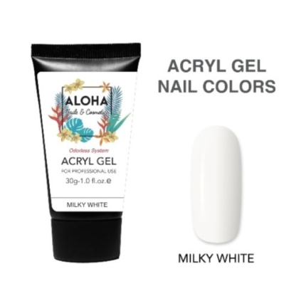 Aloha Acryl Gel Milky White-Γαλακτερό UV/LED 30g