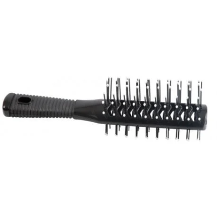 Hairway Διπλή Βούρτσα Αέρος Μαύρη 08801