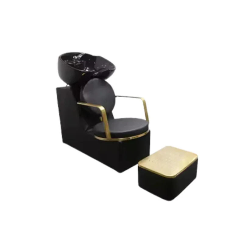 Λουτήρας Κομμωτηρίου Μαύρος Με Υποπόδιο HB3008