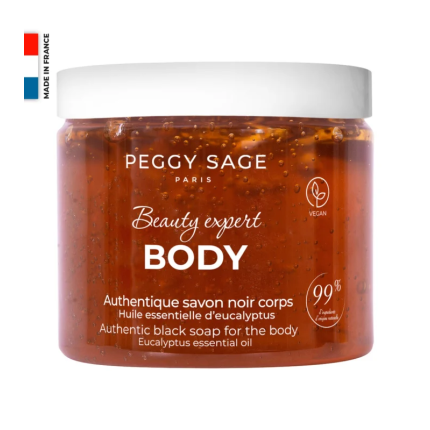 Peggy Sage Αυθεντικό Μαύρο Σαπούνι Ευκαλύπτου Σώματος 190g