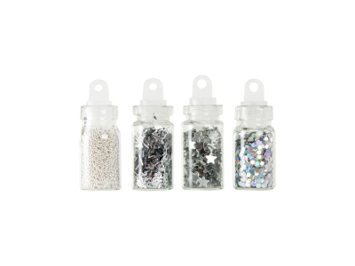 Peggy Sage Mini Kit Nail Glitter Argent