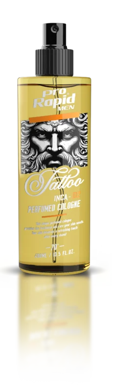Pro Rapid Tattoo Inca Perfumed Cologne 02 400ml - BARBER Pro Rapid Tattoo Inca Perfumed Cologne 02 400ml
