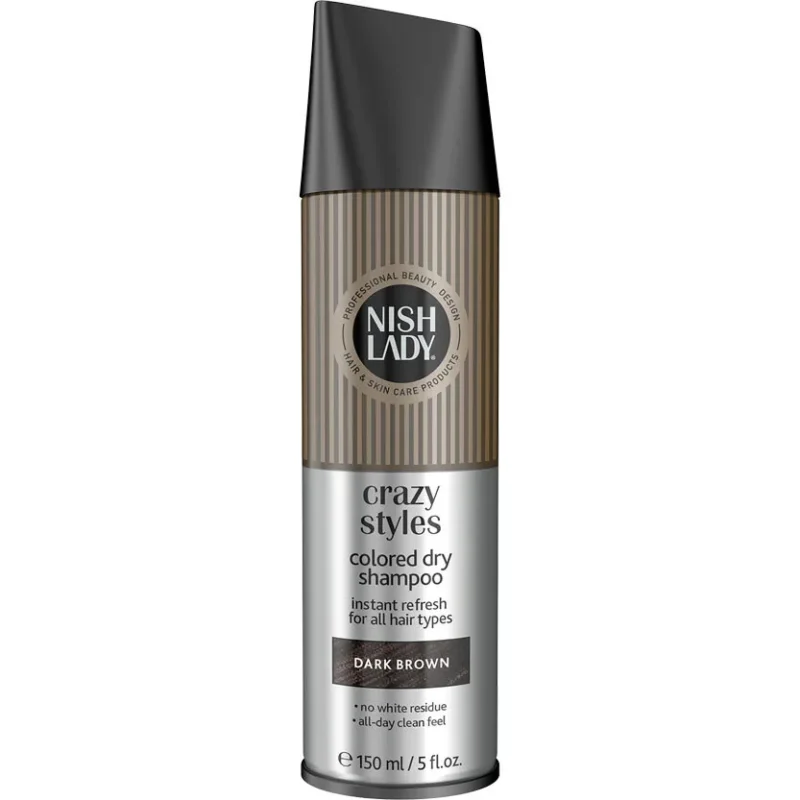 Nishlady Crazy Styles Colored Ξηρό Σαμπουάν Για Σκούρα Καστανά Μαλλιά - Dry Shampoo Nishlady Crazy Styles Colored Ξηρό Σαμπουάν Για Σκούρα Καστανά Μαλλιά