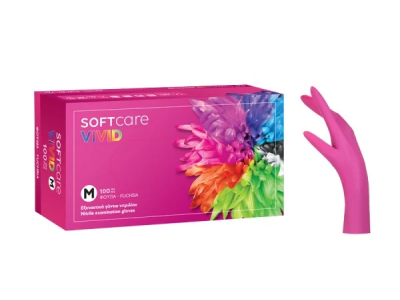 Soft Care Γαντια Νιτριλιου Vivid Fuchsia Medium