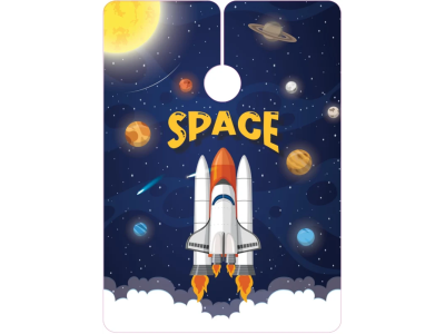 Επαγγελματική Παιδική Μπέρτα Κουρέματος Space 90 x 125 cm product image