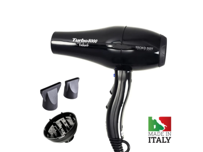 Tecno Dry Πιστολάκι Μαλλιών Turbo 8000 Με Φυσούνα 2200 WATT