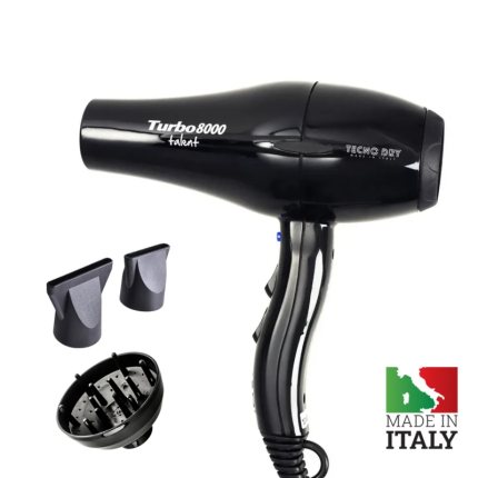 Tecno Dry Πιστολάκι Μαλλιών Turbo 8000 Με Φυσούνα 2200 WATT