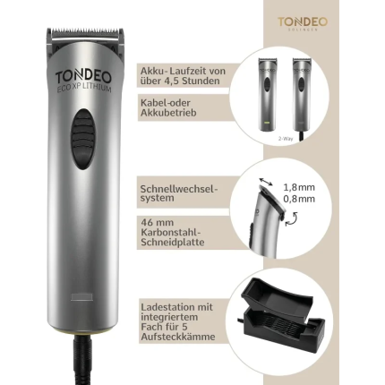 Tondeo Eco-Xp Hair Clipper Μηχανή Κουρέματος - 2