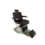 Καρέκλα Barber Roky Καφέ Με Λευκή Βάση