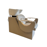 Λουτήρας Κομμωτηρίου Μπεζ Με Λευκή Πορσελάνη ΗΒ3014